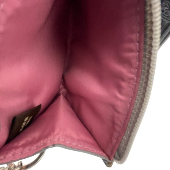 Coach Mini Skinny MADISON Signature ID Case Wallet Key Chain - Silver - Picture 9 of 12